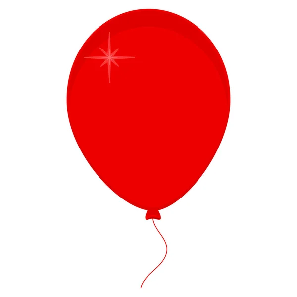 红色气球图标 — 图库照片