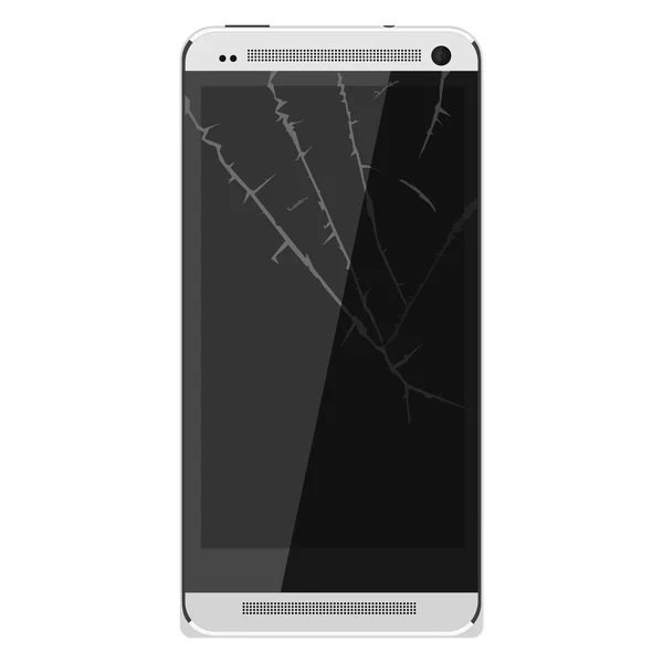 Ekran uszkodzony telefon — Zdjęcie stockowe