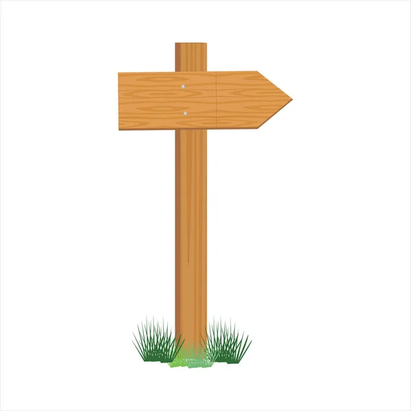 Wooden sign post