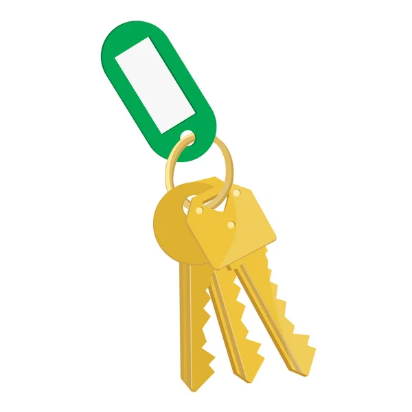 Blank tag and keys — Stock Photo, Image