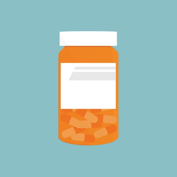 Orange pill bottle — Stock Photo, Image