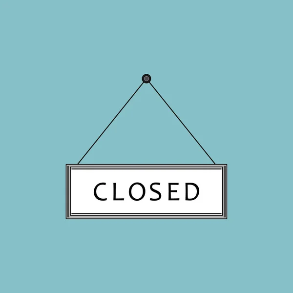 Closed sign raster — Stock Photo, Image