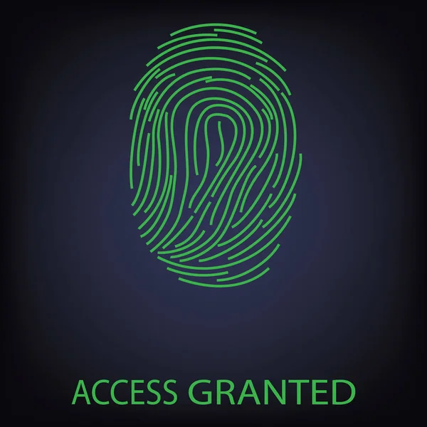 Access granted fingerprint