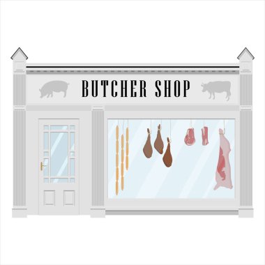 Kasap dükkanı cephe