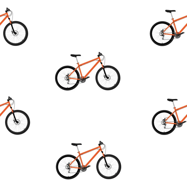 Bicicleta padrão sem costura —  Vetores de Stock