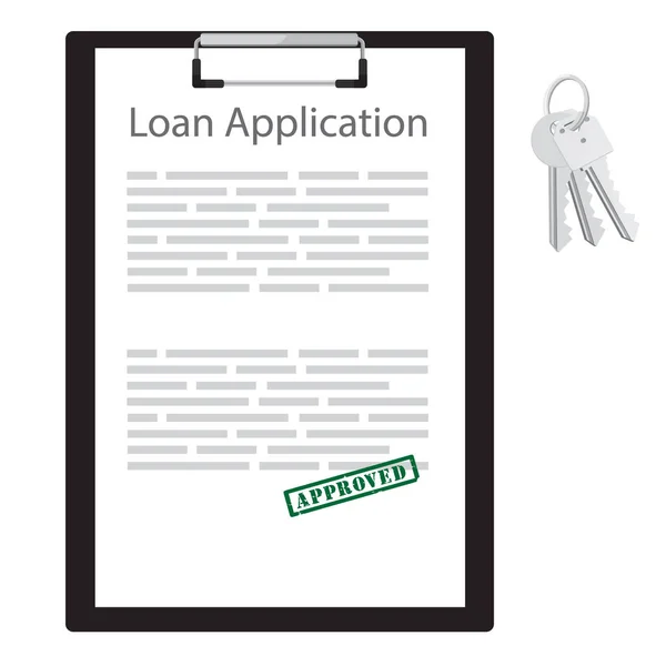Loan application raster — Stock Photo, Image