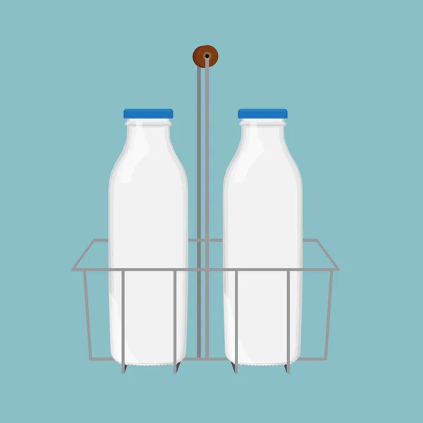 Botella de leche raster —  Fotos de Stock