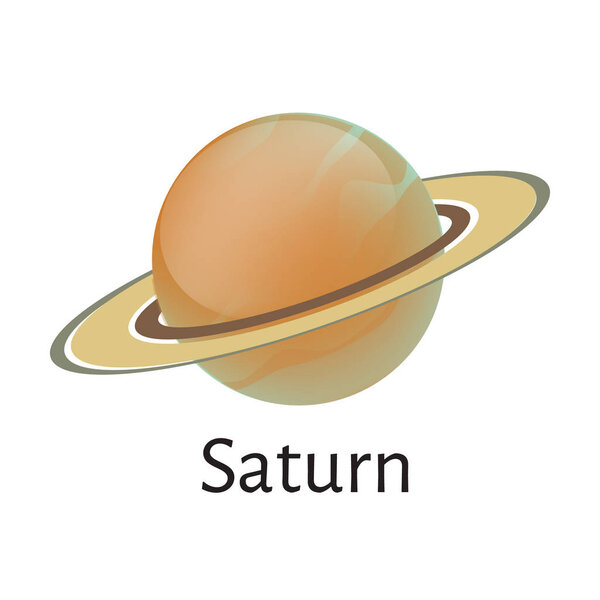 Saturn planet icon