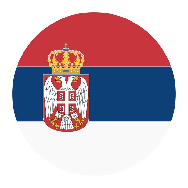 Serbia raster bandiera — Foto Stock