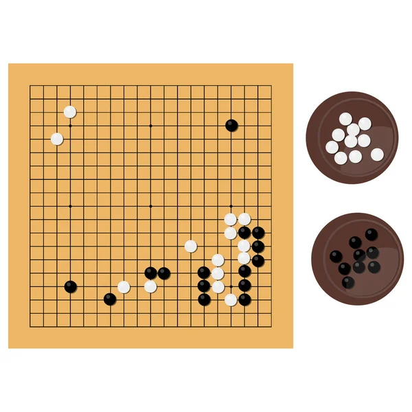 Strategy game go — Stock Photo, Image