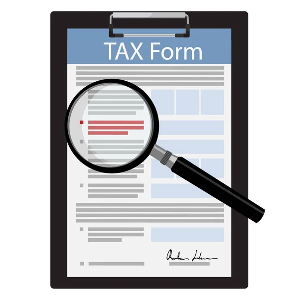 税收形式矢量 — 图库矢量图片