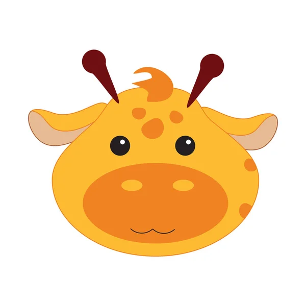 Giraffe baby face — Stock Photo, Image