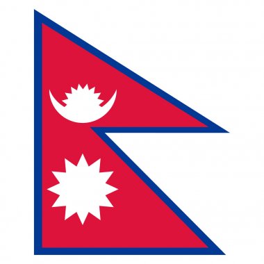 Nepal bayrağı raster