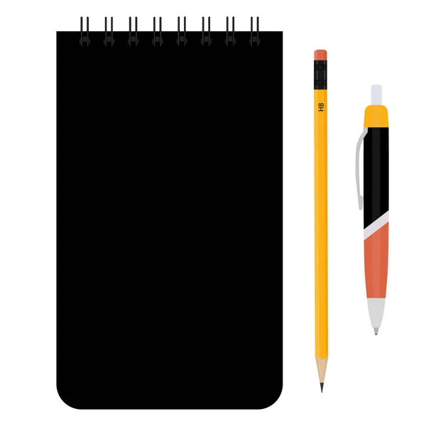 Notepad and pen — Stock Photo, Image