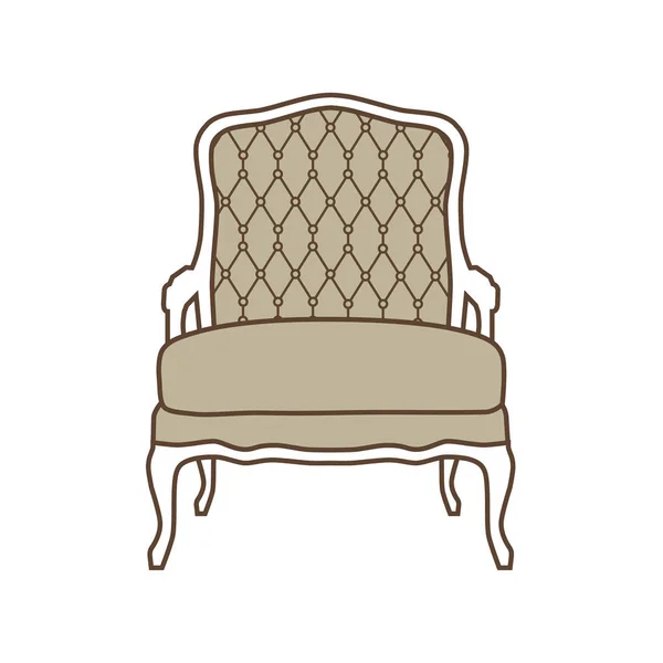 Винтажный растровый кресло — стоковое фото