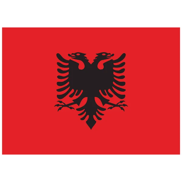 Bandera de Albania raster — Foto de Stock