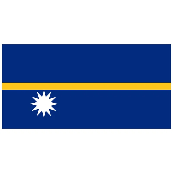 瑙鲁国旗光栅 — 图库照片