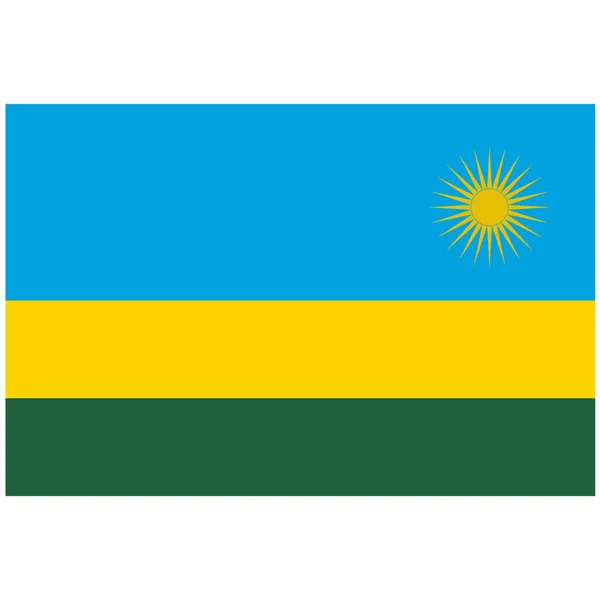 Растер флага Руанды — стоковое фото