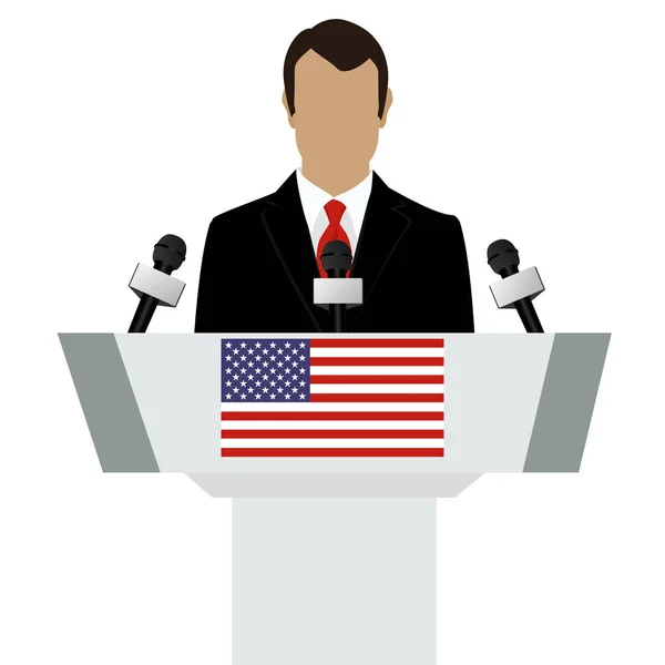 ΗΠΑ ομιλητής raster — Φωτογραφία Αρχείου