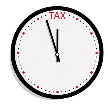 Tax time concept clipart