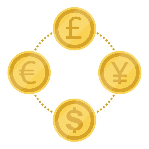 Currency exchange vector — Stock Vector