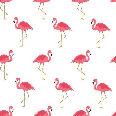 Flamingo desen pembe