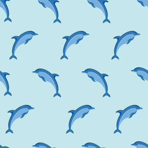 Delfína vzor modrá — Stock fotografie