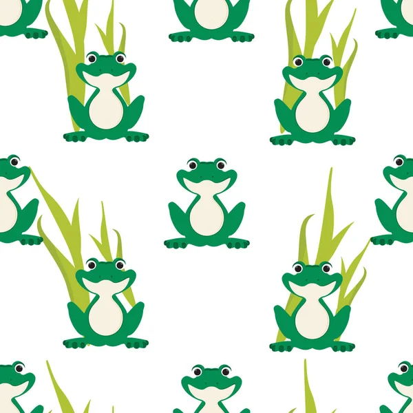 Frog pattern white