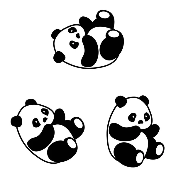 Panda bear raster — Stock Photo, Image
