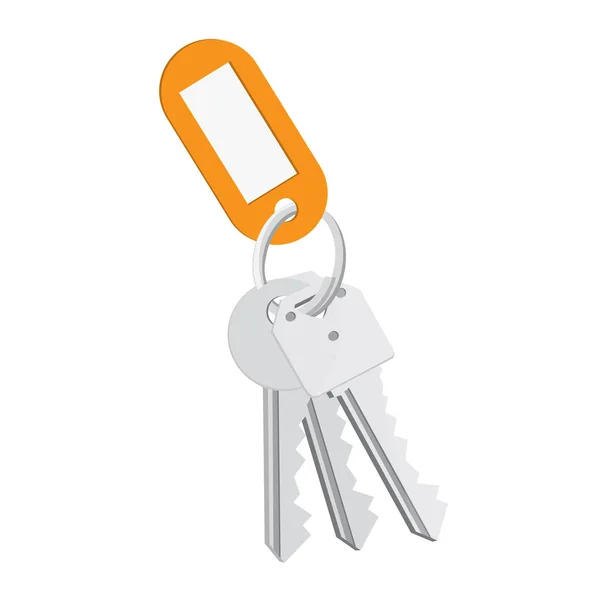 Blank tag and keys — Stock Photo, Image