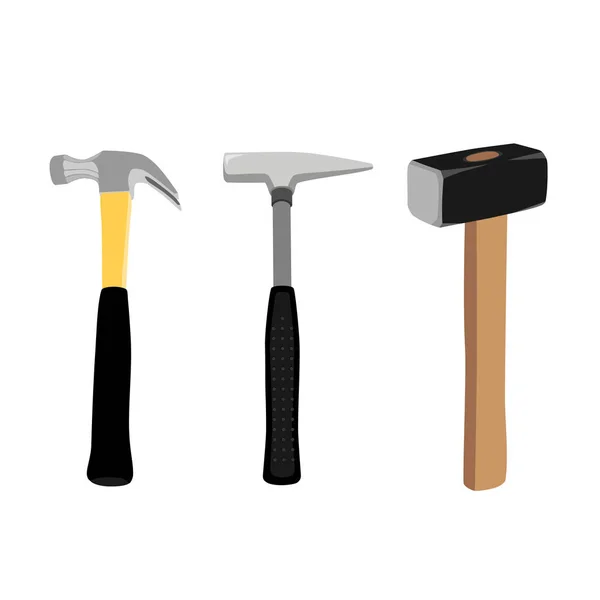 Hammer set raster — Stock Photo, Image