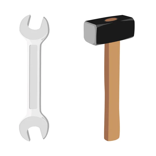 Hammer and wrench — Stock Photo, Image