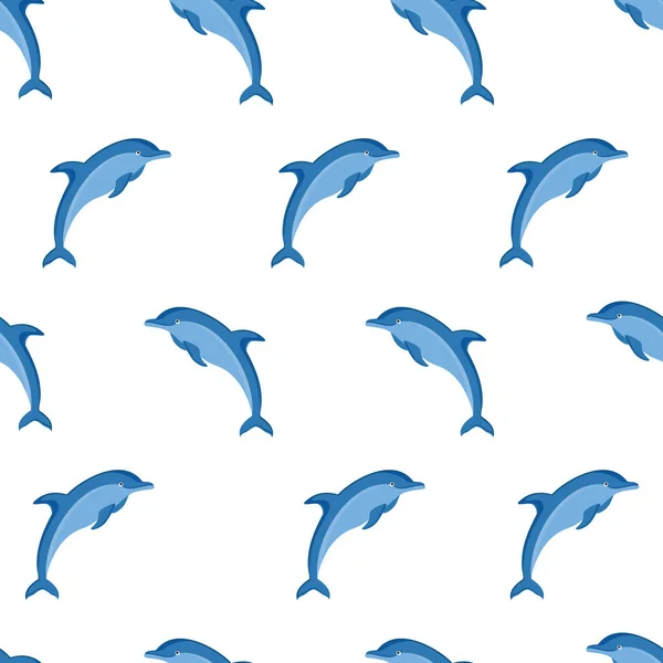 Delfíni vzor bílá — Stock fotografie