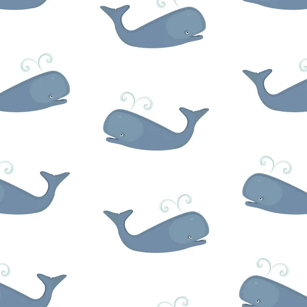 Whale pattern white — Stock Photo, Image