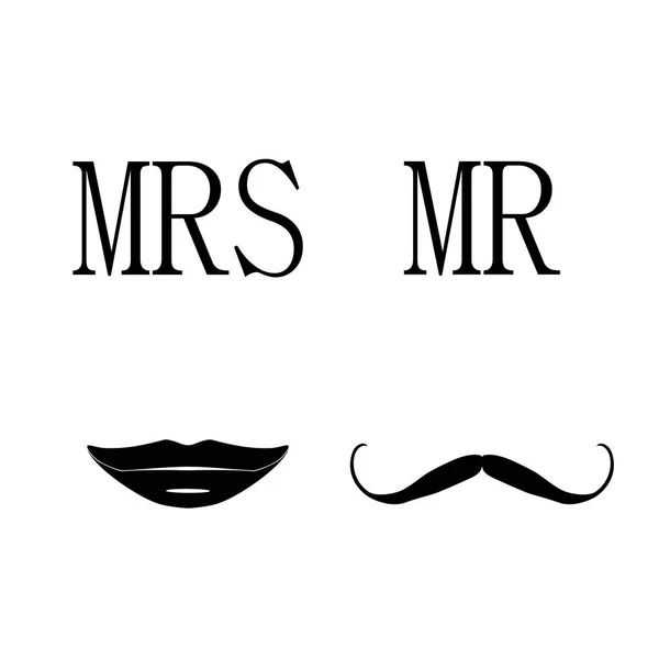 Symboles Mrs et mr — Photo
