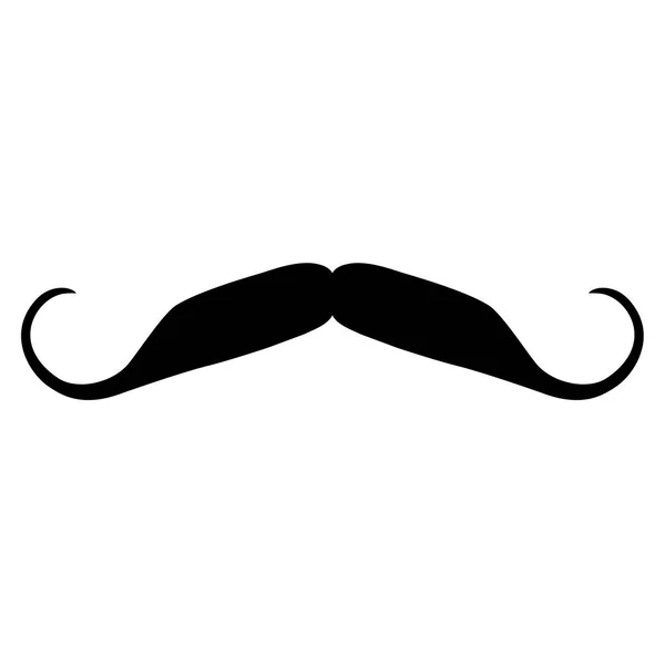 Icono de bigote negro —  Fotos de Stock