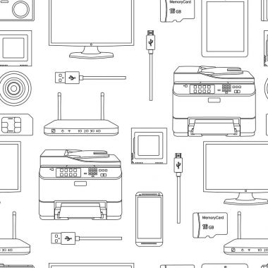 Elektronik ve aygıtları desen