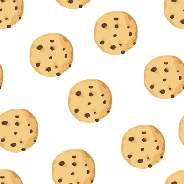 Hladký vzor s cookies — Stock fotografie