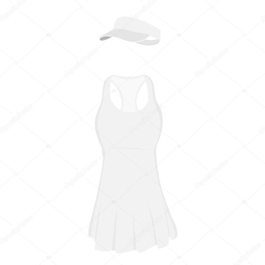 Tennis dress and cap