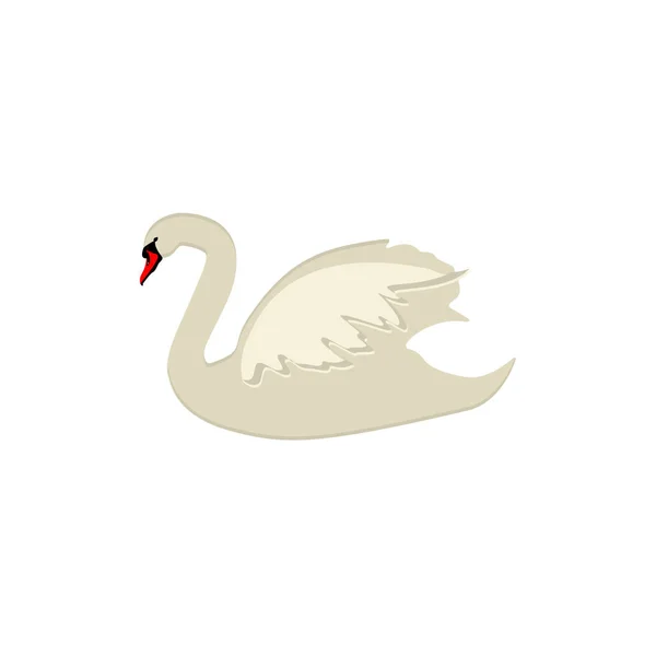 White swan raster — Stock Photo, Image