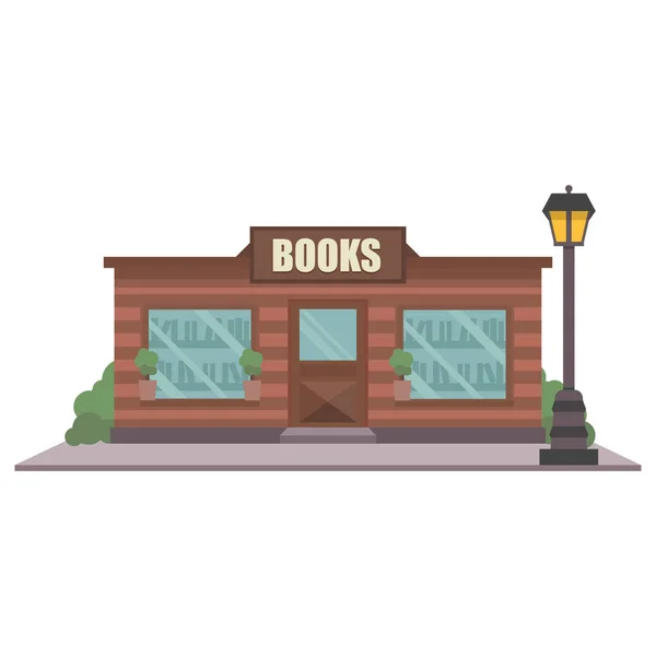 Fassadenraster der Buchhandlung — Stockfoto