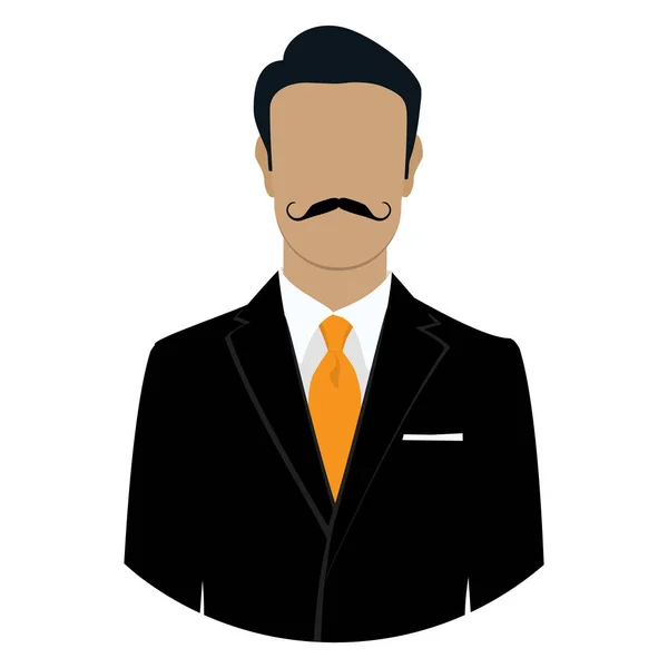 Mannlig avatar i ansiktet – stockfoto