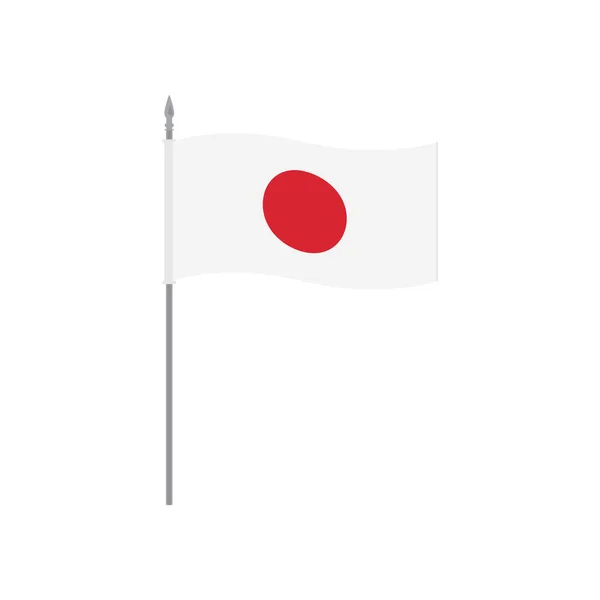 日本国旗ラスター — ストック写真