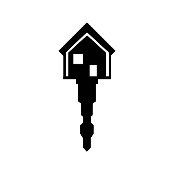 Klucz w domu — Zdjęcie stockowe