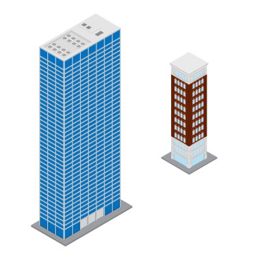 İzometrik gökdelen raster