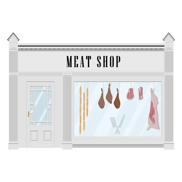 Butcher shop fasad — Stockfoto