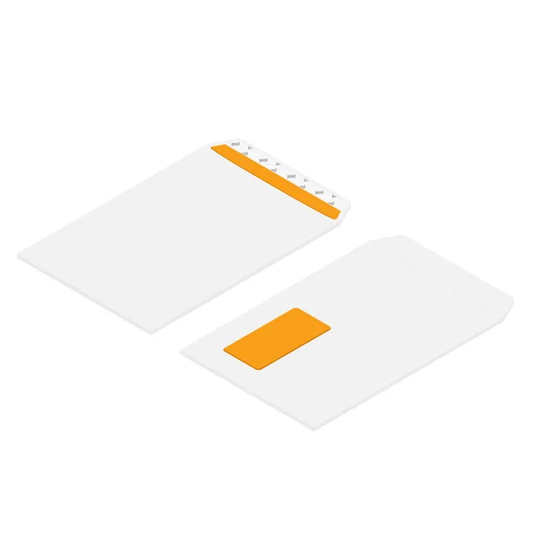 Envelope isometric vector — Stock Vector