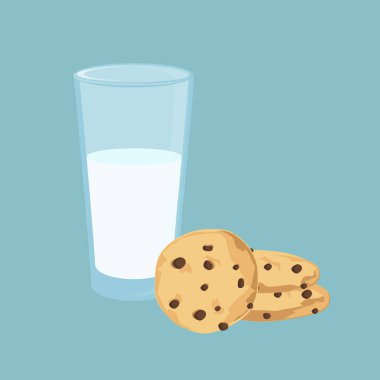 Çikolata parçacıklı kurabiye.