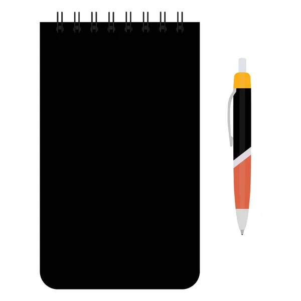 Notepad and pen — Stock Photo, Image