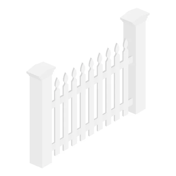 Gate isometric raster — Stock Photo, Image